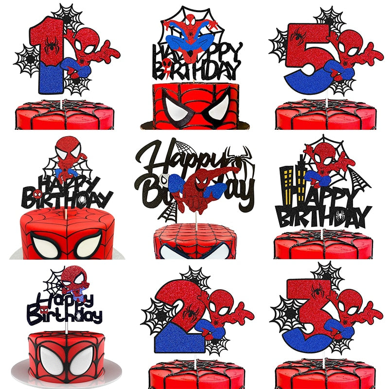 CAKE TOPPER ANNIVERSAIRE SPIDERMAN – Recess