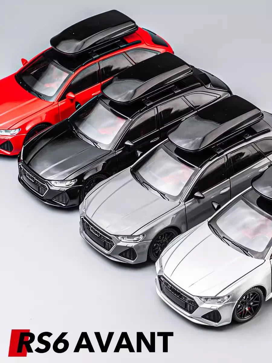 AUDI RS6 Adventure Wagon: 1:24 Scale Alloy Model Car with Sound and Light