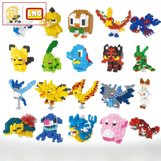 Anime Mini Building Block Set: DIY Pokémon Collection