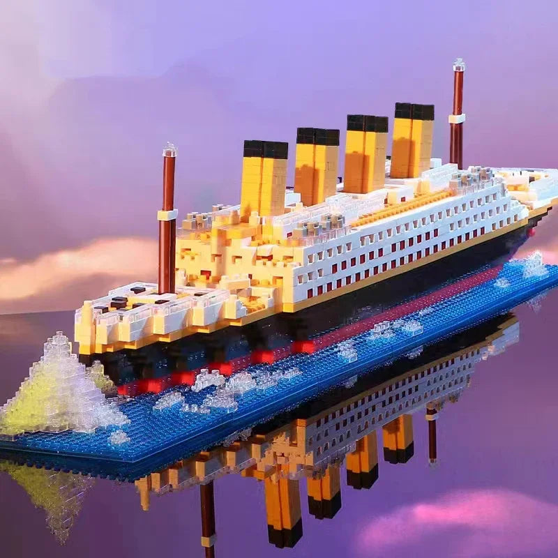 Titanic Creative Luxury Iceberg Cruise Ship DIY Model Building Block Set