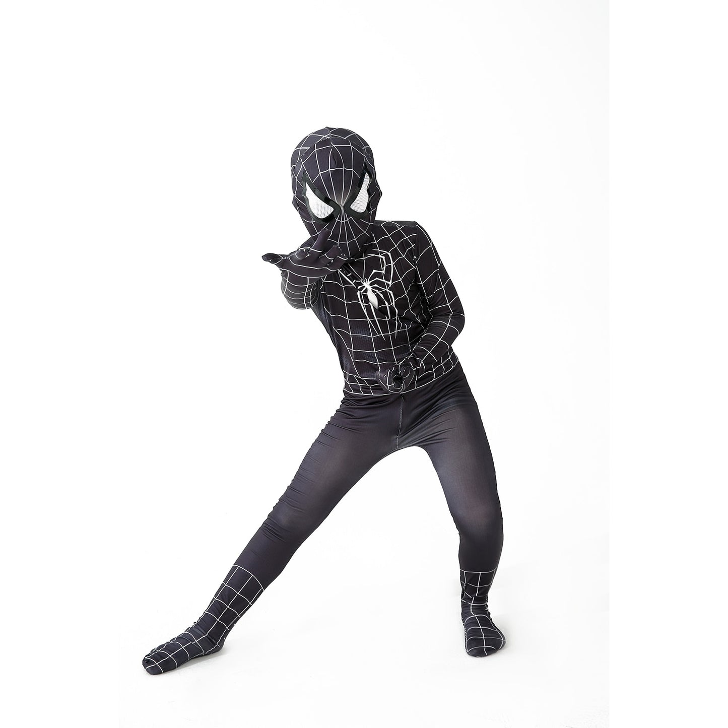 Costume Spide-Man noir symbiote déguisement enfant