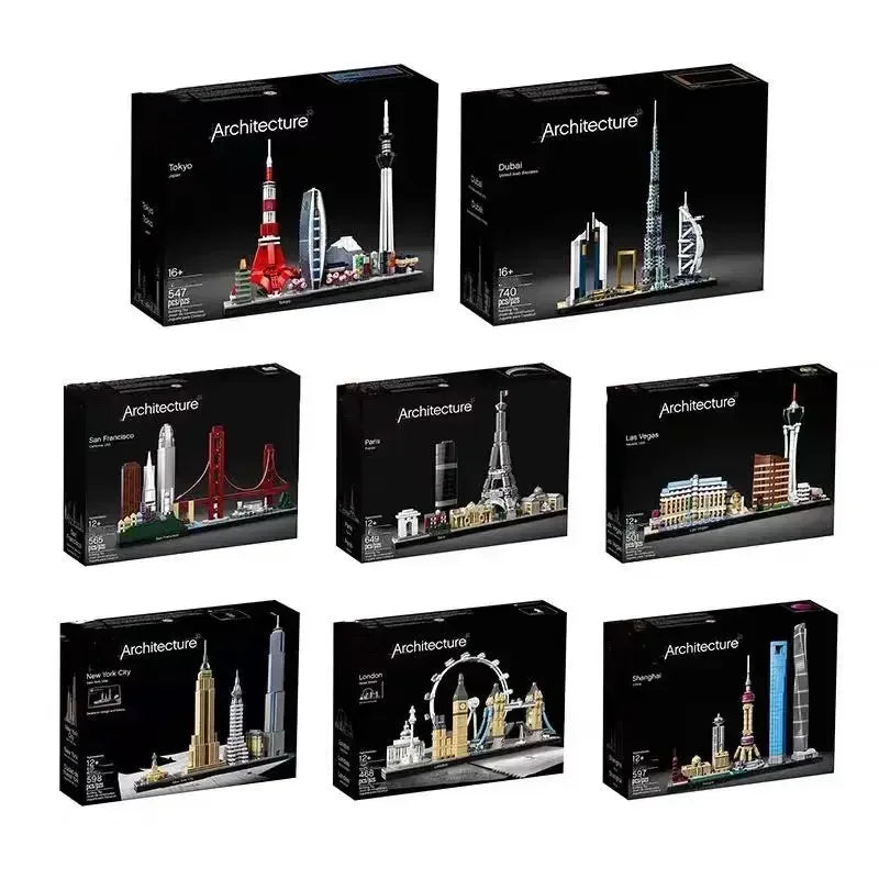 Classic City Architecture Block Set: Iconic World Cities Series