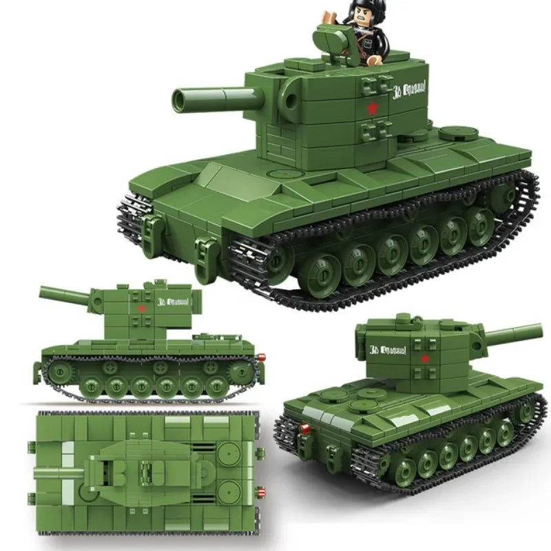 WW2 Military Panzer Panther Medium Tank Building Blocks Set