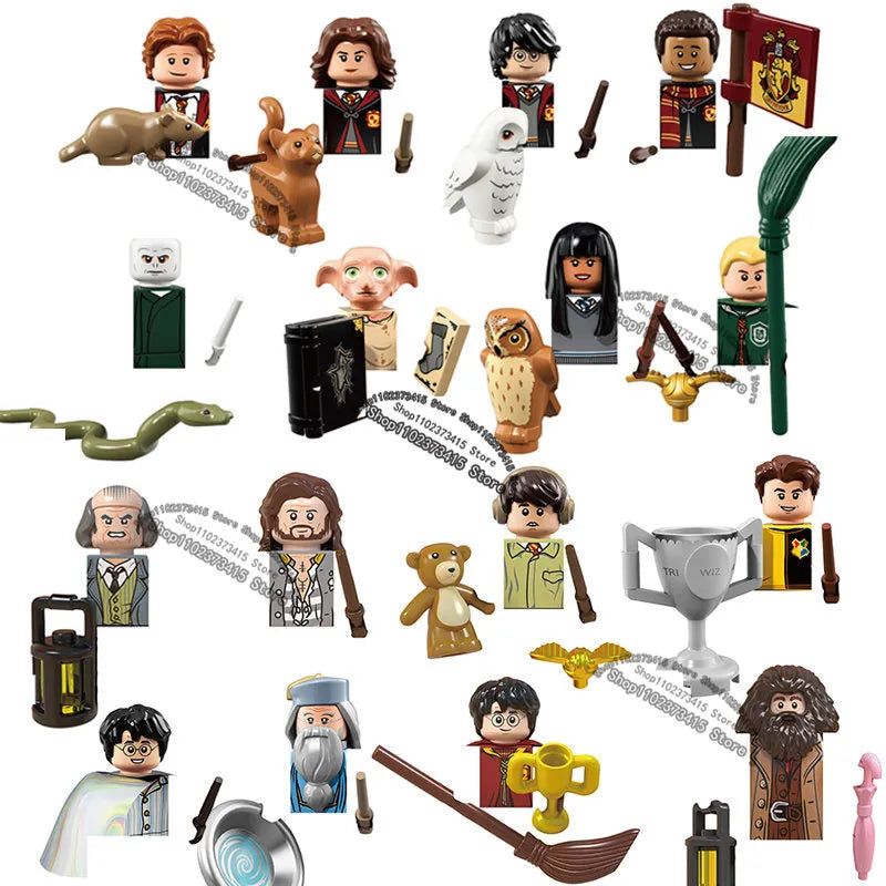 WM Series Anime-Inspired Harri Potters Mini Action Figures Building Blocks Set