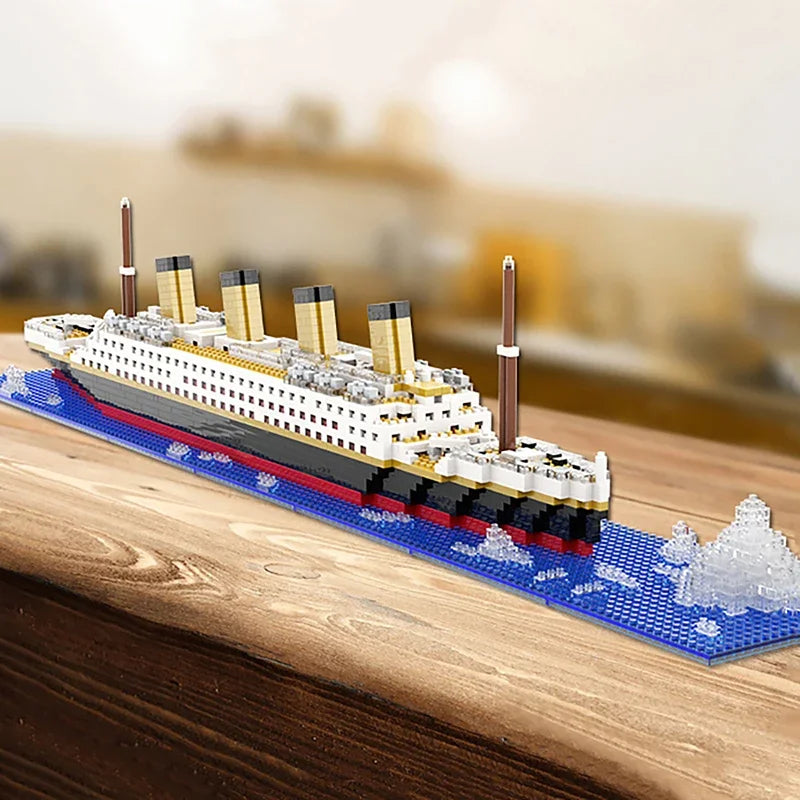 Titanic Creative Luxury Iceberg Cruise Ship DIY Model Building Block Set